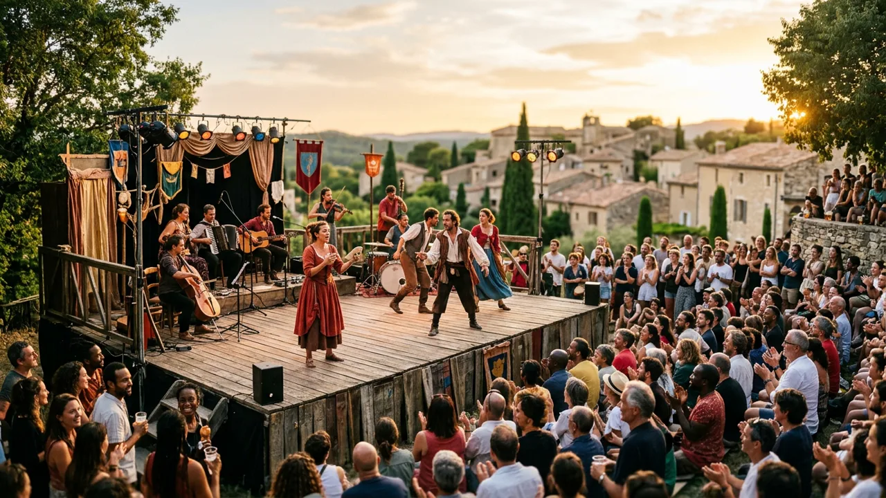 Spectacle sc&eacute;nique en plein air au service de la coh&eacute;sion communautaire